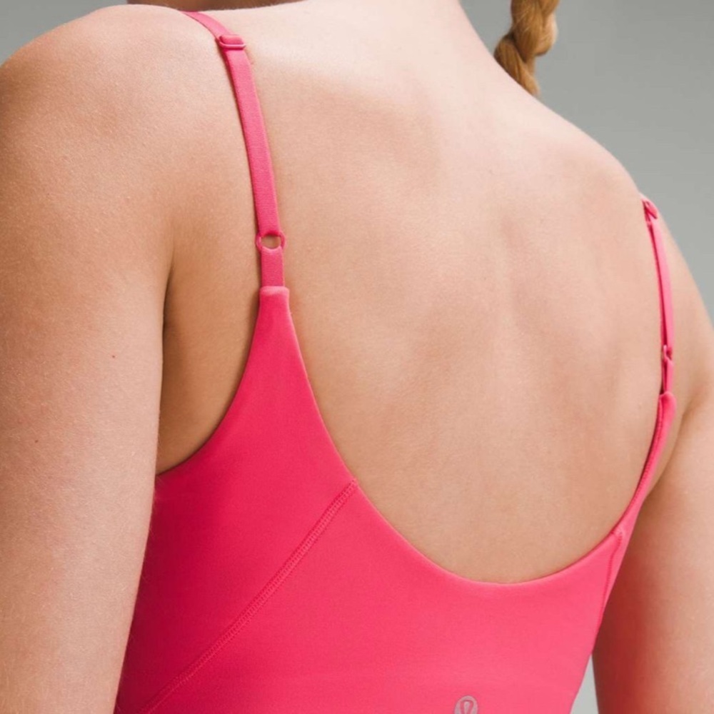 NWT Lululemon Align Cropped Cami Tank A/B Cup Glaze Pink Size 8 - Picture 5 of 11